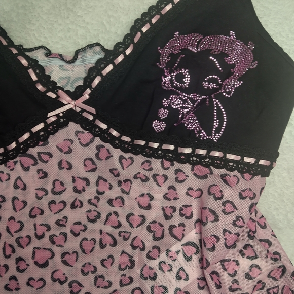 ROMWE Black and Pink Leopard Camisole - Picture 5 of 6